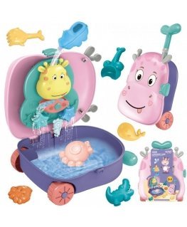 WOOPIE Set do Piasku 3w1 Walizka Jelonek + Zabawka Wodna