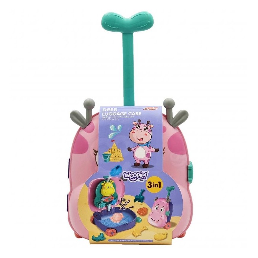 WOOPIE Rinkinys do Piasku 3w1 Walizka Jelonek + Zabawka Wodna – 8
