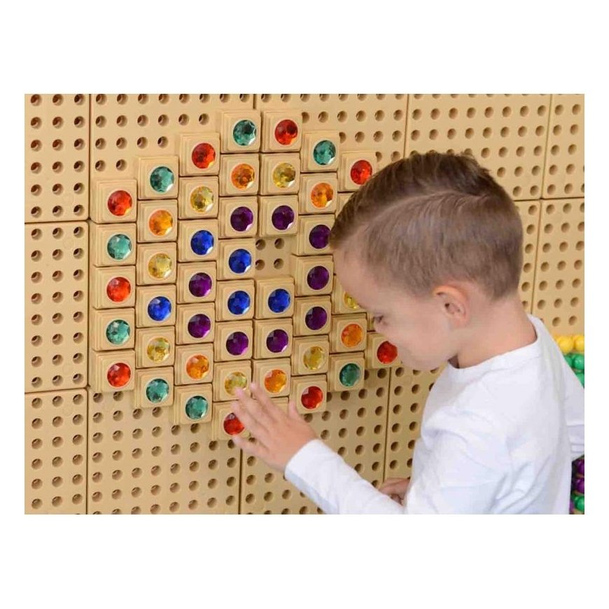 Acrylic colored diamonds for science diagram STEM Masterkidz 72 pcs – 4