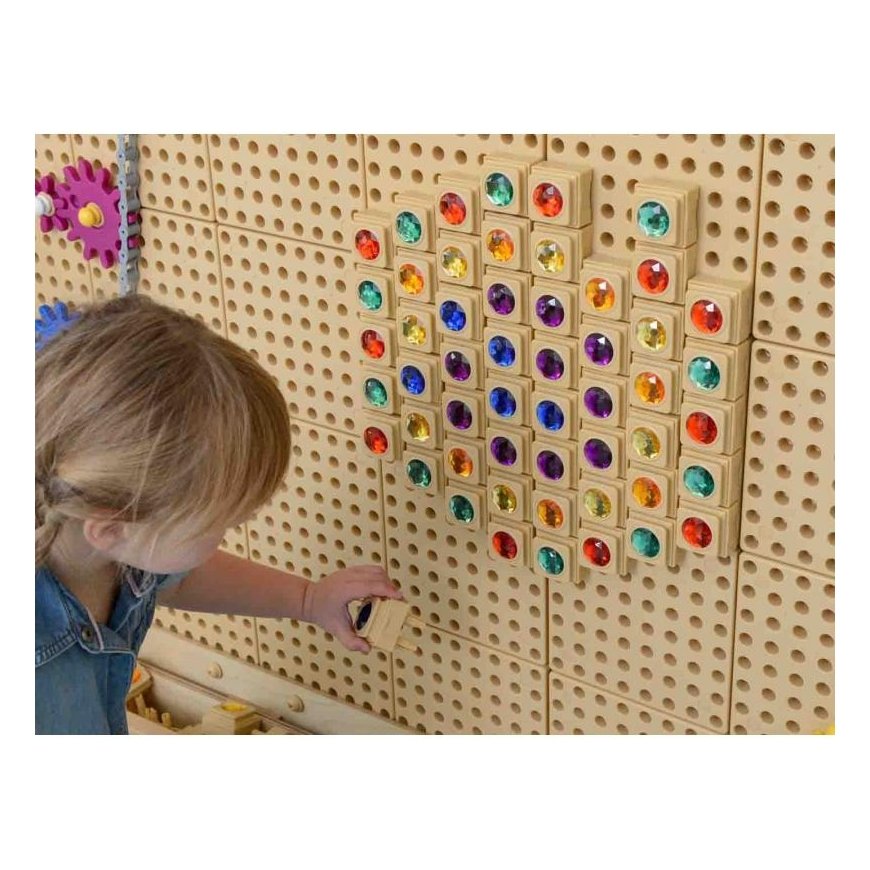 Acrylic colored diamonds for science diagram STEM Masterkidz 72 pcs – 5