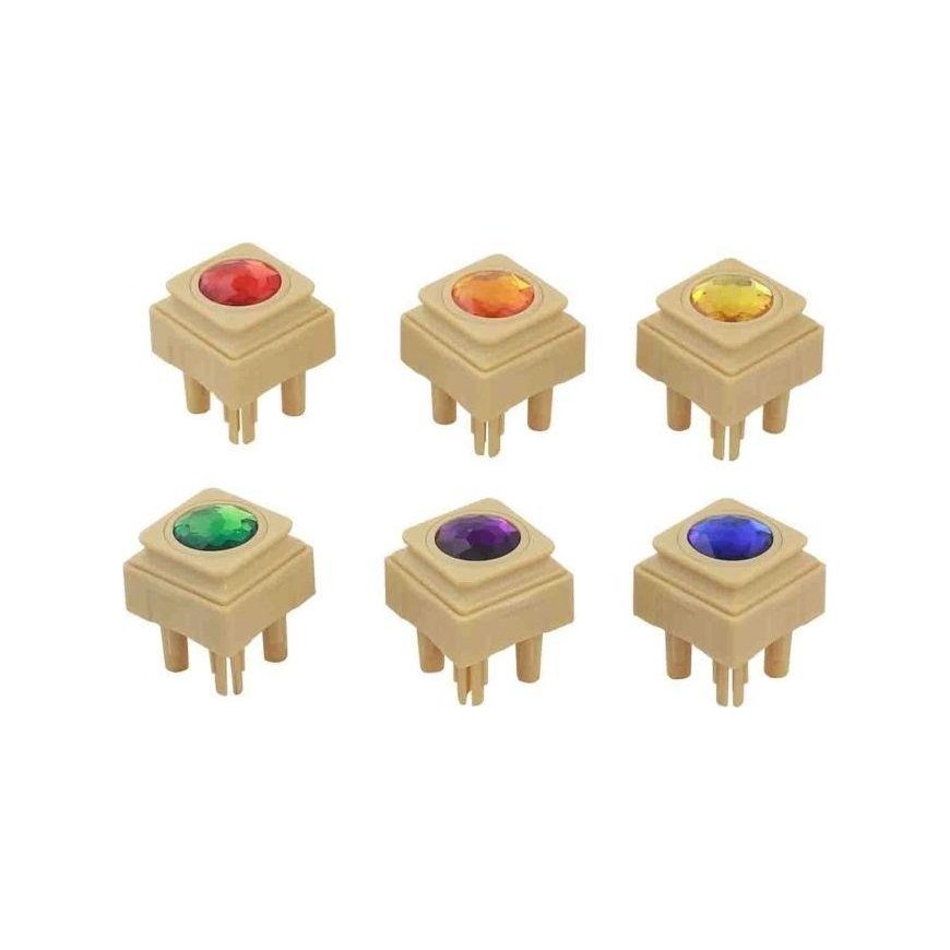 Acrylic colored diamonds for science diagram STEM Masterkidz 72 pcs – 7