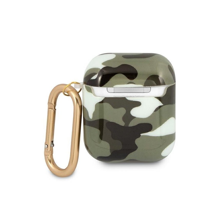 Guess Apsauginis dėklas GUA2UCAMA Camo Collection AirPods 1/2 žalias – 4