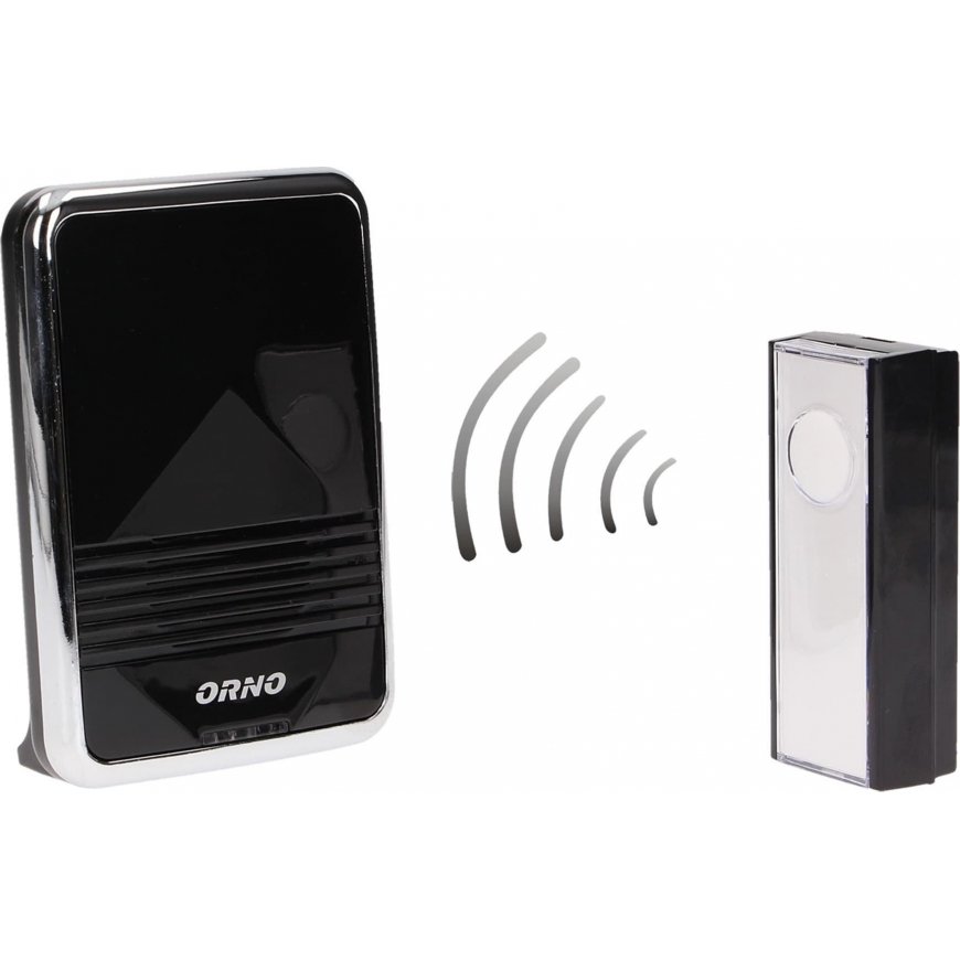 Orno CALYPSO II DC Wireless Doorbell Battery Powered Learning System 36 Tones 300m – 8