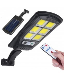 Maclean MCE446 Solar Street Light with Motion and Dusk Sensor IP54 4W 400 Lumens 6500K Remote Control Solar Lamp Outdoor Wall La