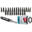 Makita Akcesoria Makita magnetinis antgalių laikiklis 80mm +25vnt sukimo antgalių B-48773 Makita Akcesoria Makita magnetinis antgalių laikiklis 80mm +25vnt sukimo antgalių B-48773