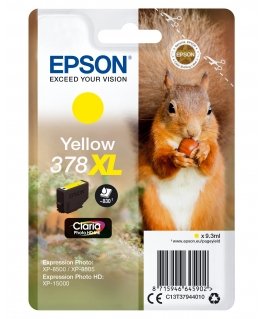 Epson Squirrel 378XL tindikassett 1 tk Originaal High (XL) Yield Kollane