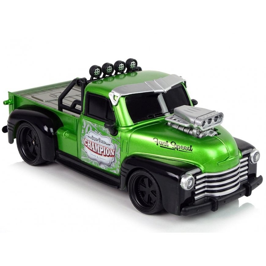 Lean Cars Remote Control Pick-up Champion 1:18, Green – 3