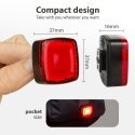 Maclean Rear bicycle light USB AUTO STOP twilight sensor Maclean Energy MCE355 COB LED max. 125lm ba