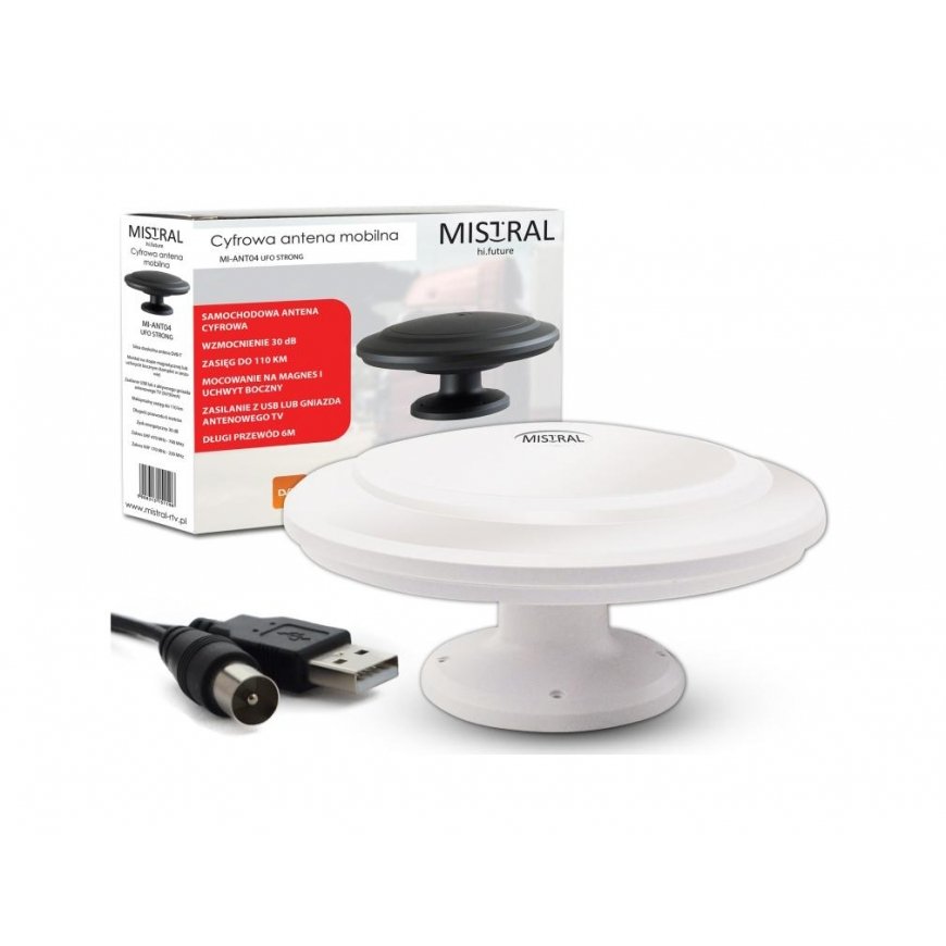 Inne LP Car antenna TV MI-ANT04 White Mistral – 2