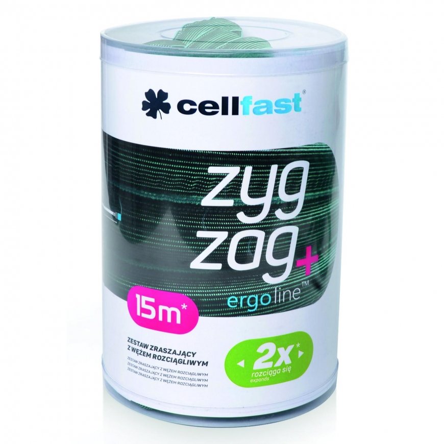 Cellfast STRETCH HOSE SET 7.5 - 15m ZYGZAG WITH CONNECTOR + NOZZLE – 6