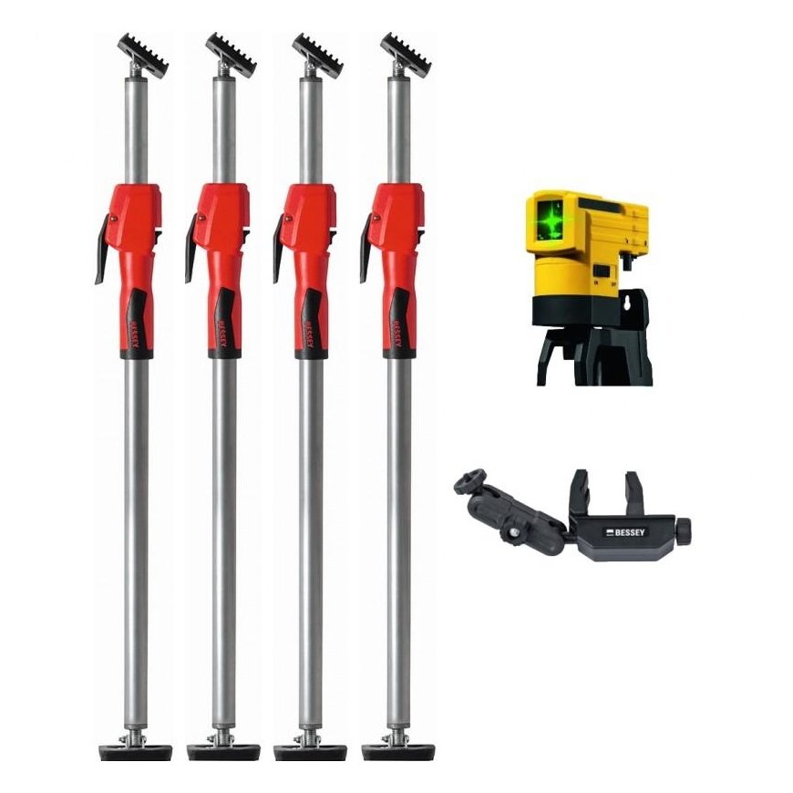 BESSEY Set of telescopic supports with