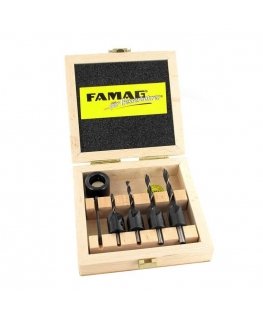 Set of wood drills with countersinking FAMAG