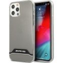 AMG AMHCP12MTCBW iPhone 12/12 Pro permatomas/permatomas kietas dėklas Electroplate Juodas&Baltas