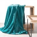 Eurofirany DESIGN 91 Soft and gentle blanket CINDY with printed pattern, 220X200 cm, color: dark tur Eurofirany DESIGN 91 Soft and gentle blanket CINDY with printed pattern, 220X200 cm, color: dark tur