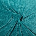Eurofirany DESIGN 91 Soft and gentle blanket CINDY with printed pattern, 220X200 cm, color: dark tur Eurofirany DESIGN 91 Soft and gentle blanket CINDY with printed pattern, 220X200 cm, color: dark tur