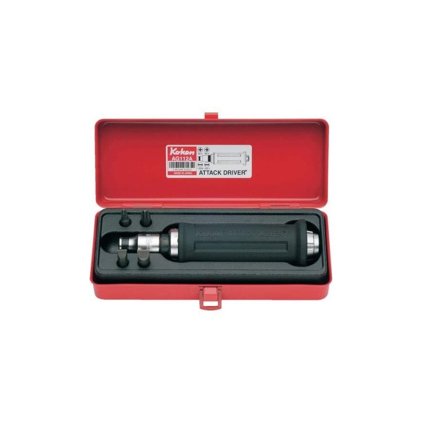 Impact screwdriver with bits KOKEN 4112G