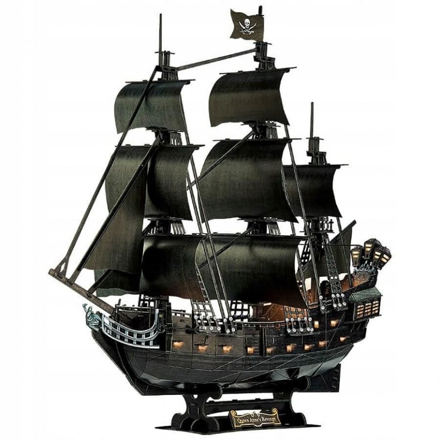 CUBIC FUN CUBICFUN 3D puzzle with LED (large) “Queen Anne's Revenge – 7