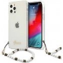 Guess GUHCP12MKPSWH iPhone 12/12 Pro 6.1quot Transparent Hardcase Baltas Pearl