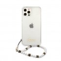 Guess GUHCP12MKPSWH iPhone 12/12 Pro 6.1quot Transparent Hardcase Baltas Pearl