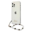 Guess GUHCP12MKPSWH iPhone 12/12 Pro 6.1quot Transparent Hardcase Baltas Pearl