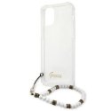 Guess GUHCP12MKPSWH iPhone 12/12 Pro 6.1quot Transparent Hardcase White Pearl