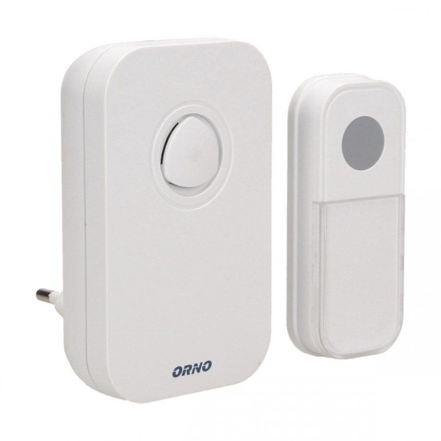 Orno Wireless doorbell FADO AC, network, learning system, 36 tones, 100m – 7