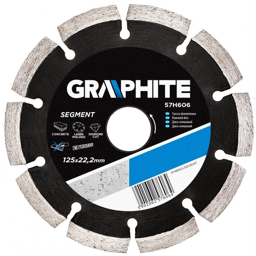 Graphite Graphite laser welded segmental diamond disc 125x22.2 mm - 57H606 – 3