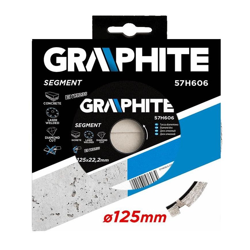 Graphite Graphite laser welded segmental diamond disc 125x22.2 mm - 57H606 – 4