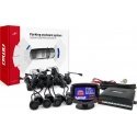 Amio Parking sensors, reverse, led-graf 8 sensors, black "gold" 18mm