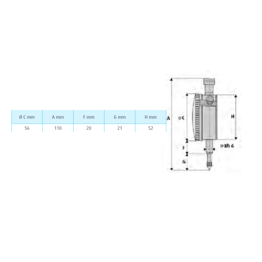 Mib Messzeuge Clock indicator MIB 110mm – 2