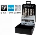 19 dalių grąžtų rinkinys RUKO Terrax HSS