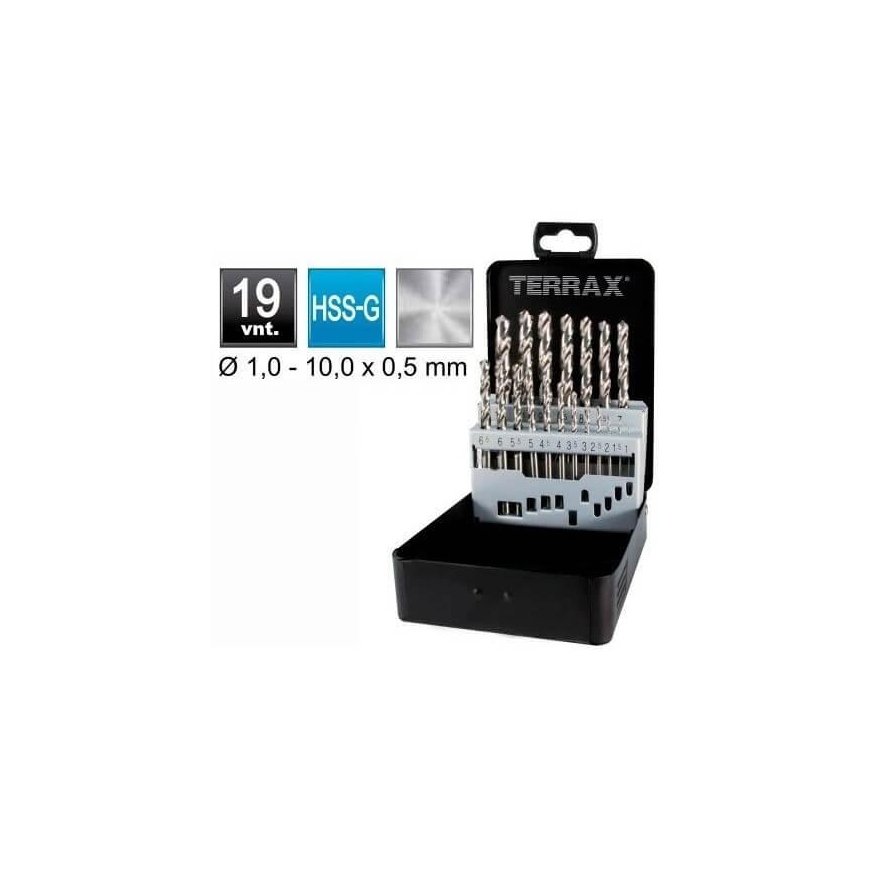 19 dalių grąžtų rinkinys RUKO Terrax HSS – 5