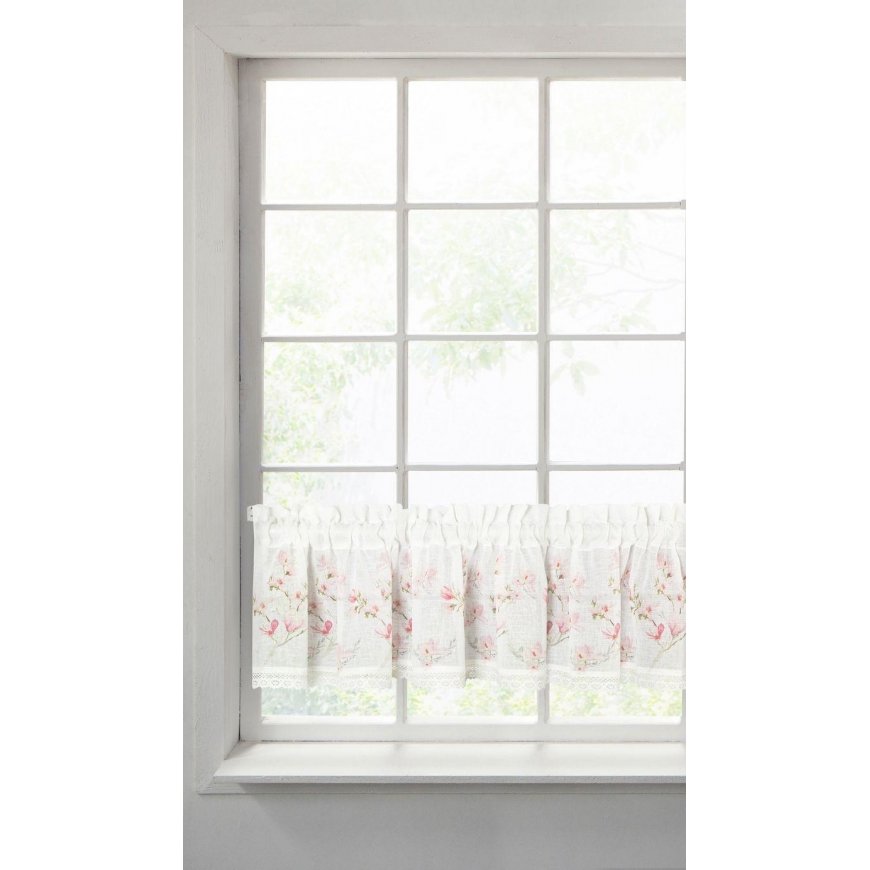 Eurofirany FIR / AMELIA / B + Pink 30X150 Day curtains