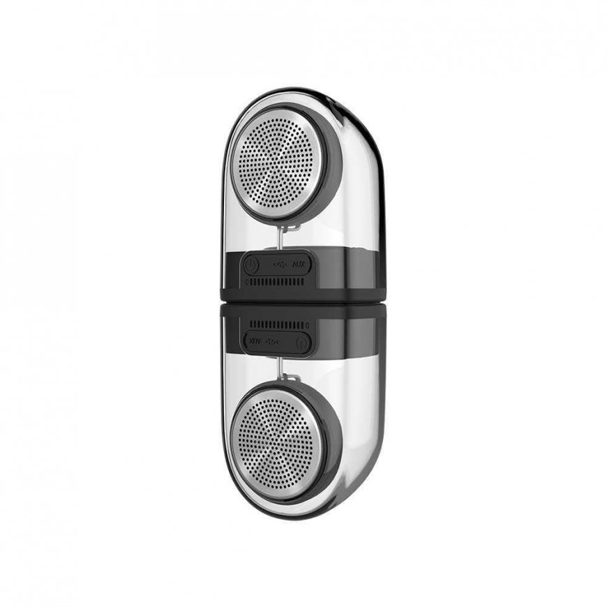 Devia Crystal series TWS speaker with silicon case (2pcs) juodas – 3