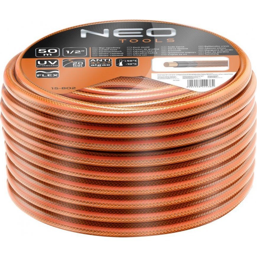 Neo Garden hose Economical 1/2 "50m 4 layers (15-802)