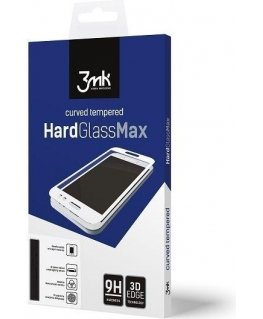 3MK HardGlass Max Screen protector, Apple, iPhone 8, Tempered Glass, Transparent/Black