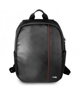 Kuprinė BMW BMBPCO15CAPRBK 16" juoda/juodas Carbon Raudona Stripe