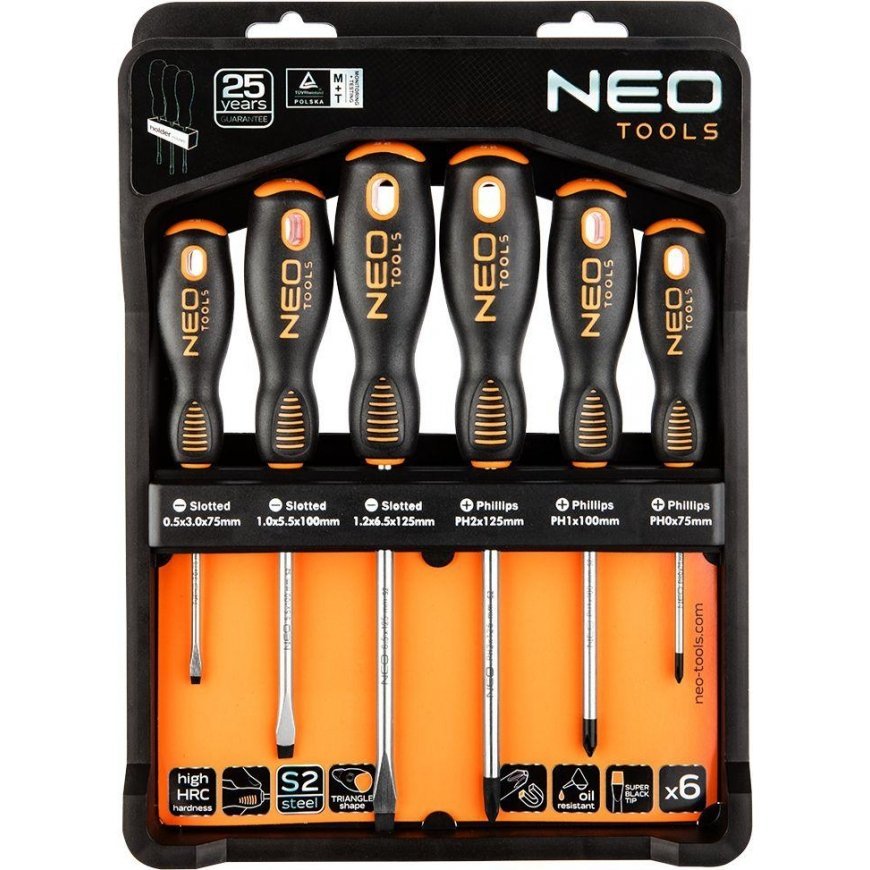 Neo Screwdriver set 6 pcs (04-213)