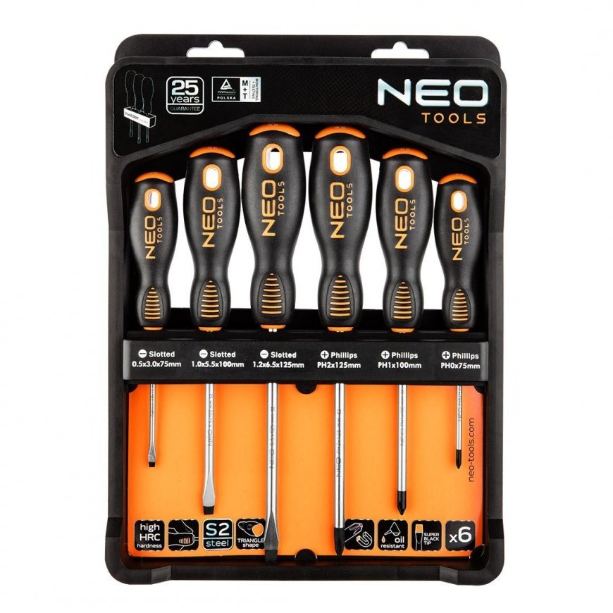 Neo Screwdriver set 6 pcs (04-213) – 2
