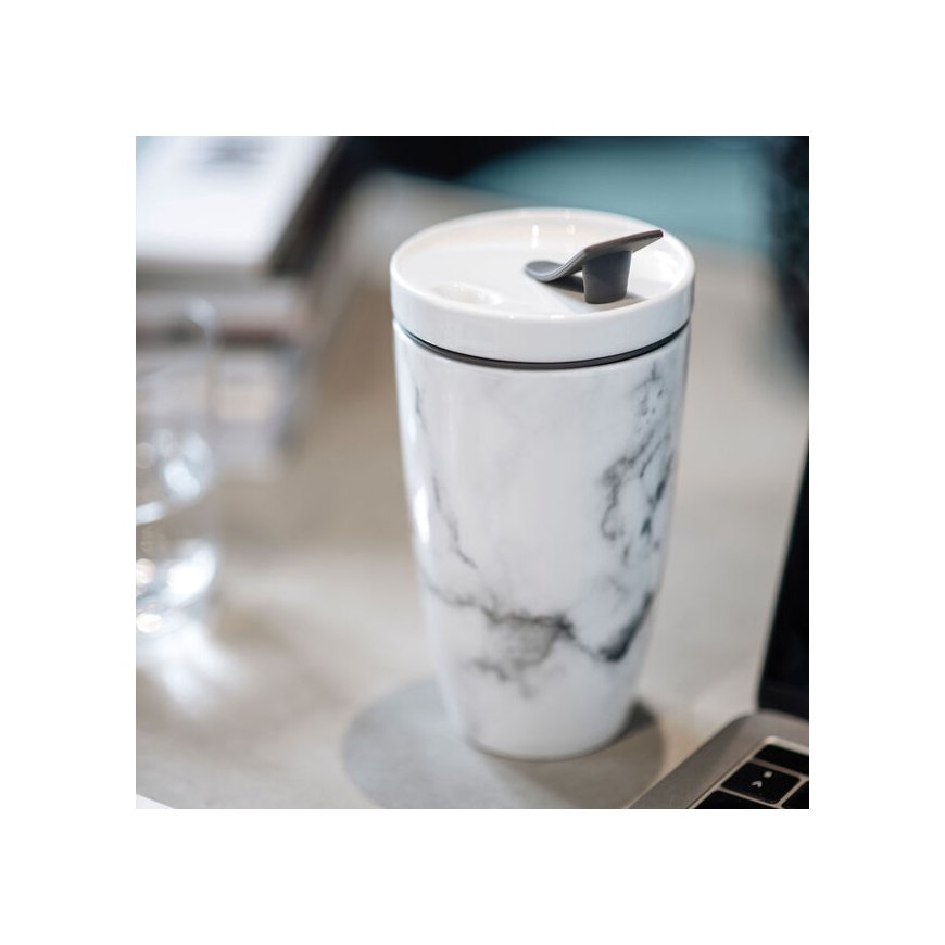 Villeroy & Boch Coffee to Go mug, marble, 3.5 dl – 2