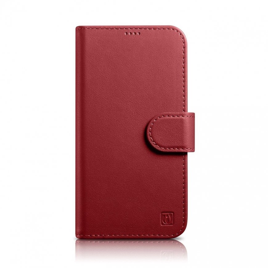 icarer Wallet Case 2 in1 Cover iPhone 14 Plus Anti-RFID leather Reversible cover red (WMI14220727-RD