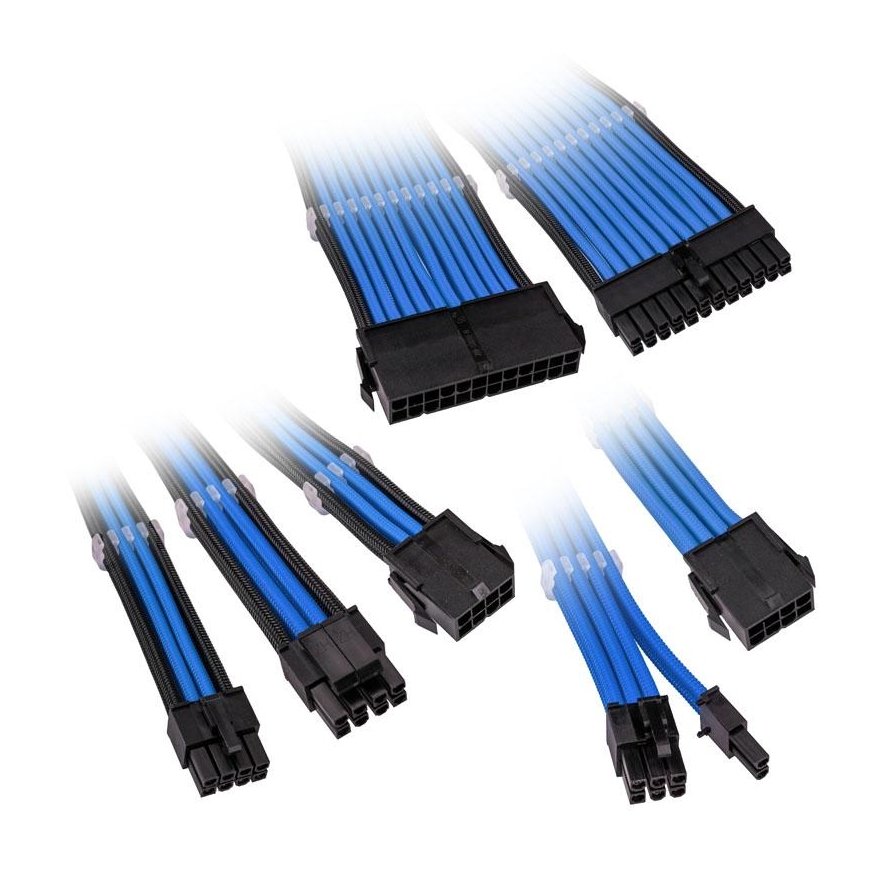 Kolink Core Adept Braided Cable Extension Kit - Blue