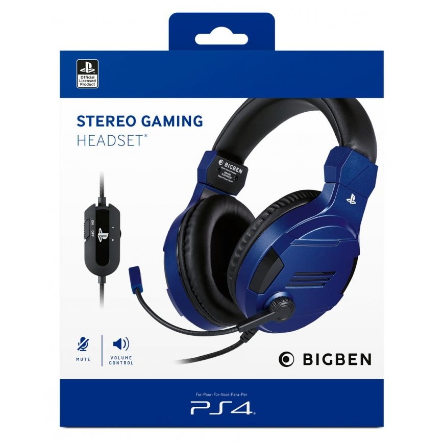 Bigben Interactive PS4OFHEADSETV3G Austiņas Vadu Speļu Zils – 6