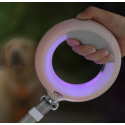Doggy Village LUMINOUS Pavadėlis - stiprus 3 viename pavadėlis su LED žibintuvėliu, spalvotu rankeno Doggy Village LUMINOUS Pavadėlis - stiprus 3 viename pavadėlis su LED žibintuvėliu, spalvotu rankeno