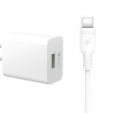 DCO U18 18W USB Plug Fast Adaptive Charger + USB-C 1m Cable Samsung Xiaomi Huawei Oppo White (OEM) DCO U18 18W USB Plug Fast Adaptive Charger + USB-C 1m Cable Samsung Xiaomi Huawei Oppo White (OEM)