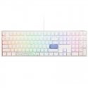 Ducky One 3 Classic Pure White Gaming Keyboard, RGB LED - MX-Speed-Silver (US)