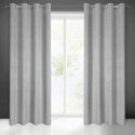 Eurofirany ELIZA Soft velvet night curtain with small pattern, 140X250 cm, loops / rings, color: sil Eurofirany ELIZA Soft velvet night curtain with small pattern, 140X250 cm, loops / rings, color: sil
