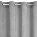 Eurofirany ELIZA Soft velvet night curtain with small pattern, 140X250 cm, loops / rings, color: sil Eurofirany ELIZA Soft velvet night curtain with small pattern, 140X250 cm, loops / rings, color: sil