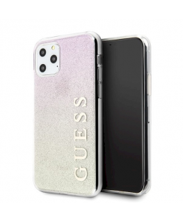 Guess Guess GUHCN58PCUGLGPI iPhone 11 Pro Rose Gold / Rose Gold Hard Case Gradient Glitter