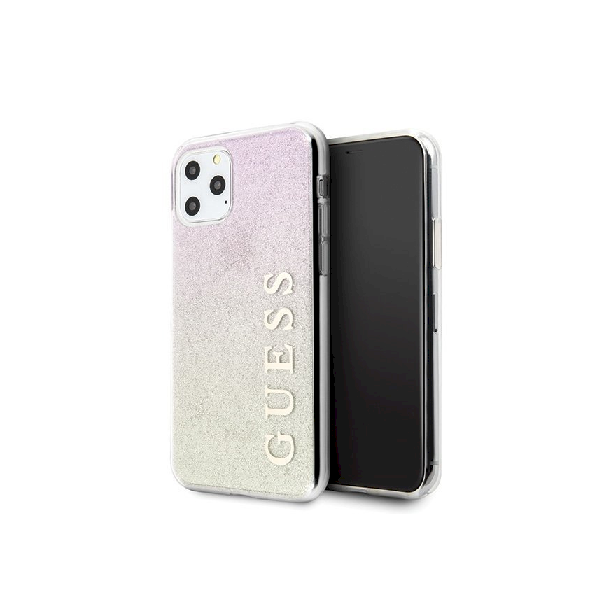 Guess Guess GUHCN58PCUGLGPI iPhone 11 Pro rožinio aukso / aukso rožinės spalvos kietas dėklas Gradie